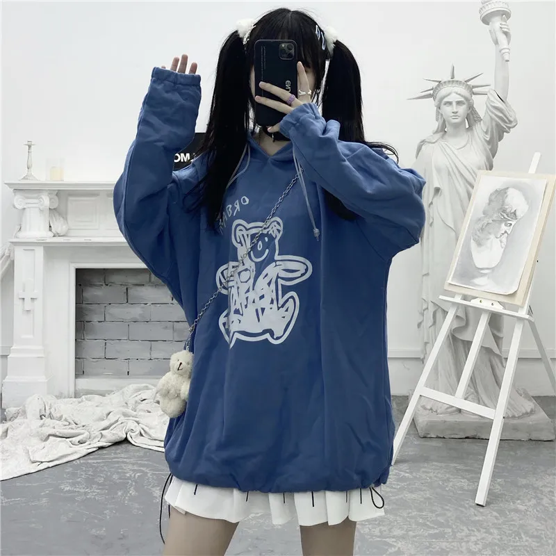 Women Pullovers Autumn Winter Oversized Hoodie Kawaii Clothes Women Sweetshirts Korean Fashion Harajuku Hoodie Streetwear Women