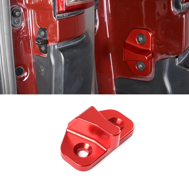

Aluminum Alloy Car Tail Door Tailgate Lock Buckles Decoration Protection Parts For Toyota FJ Cruiser 2007-2021 Auto Accessories