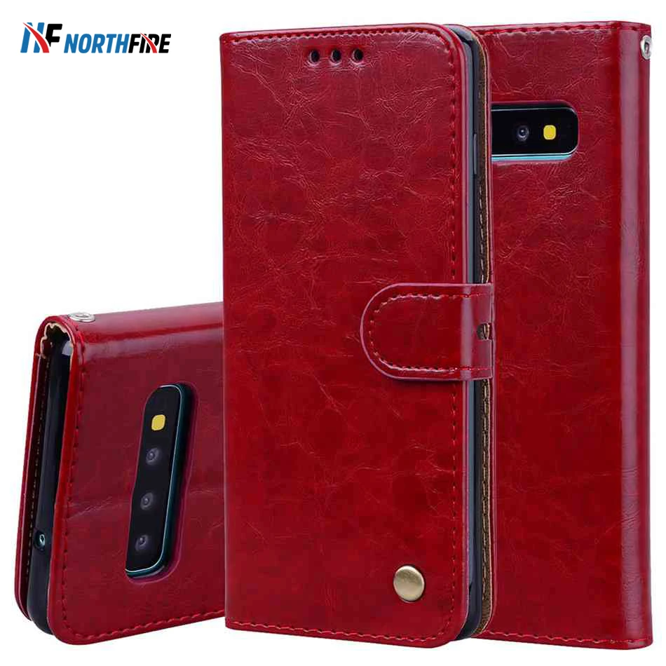 Чехол Кошелек NORTHFIRE для Samsung S6 S7 S8 S9 S10 S10E кожаные чехлы Note 8 9 A50 A70 A9 роскошный