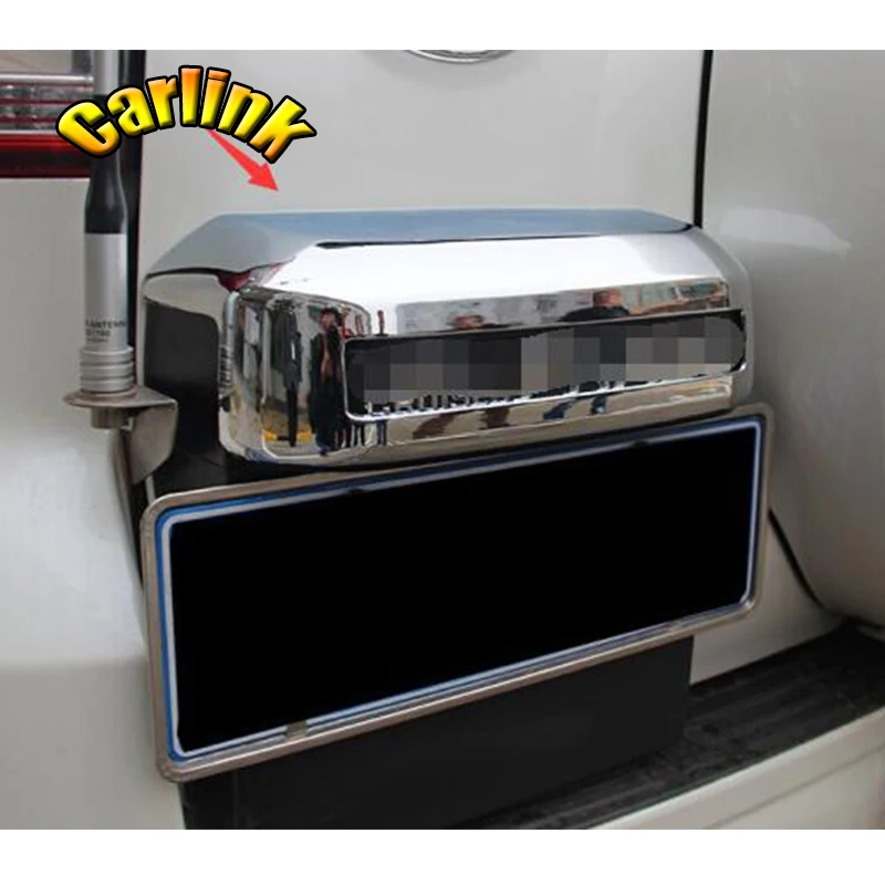 

For Toyota Land Cruiser Prado FJ 150 2010 - 2017 ABS Chrome Rear License Frame Cover Trim Car Styling Accessories 1pcs