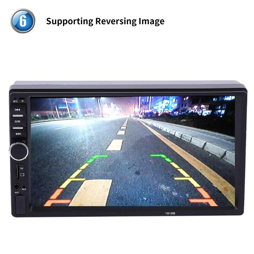2 Din MP5 плеер 7 дюймов LCD сенсорный экран авто FM Радио Видео Музыкальный Аудио с USB