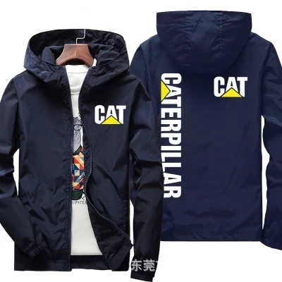 

2020 NEW Hoodies Men Cat Logo Print Casual Hip Hop Harajuku Long Sleeve Hooded Sweatshirts Mens zipper Jacket Hoody Clothing