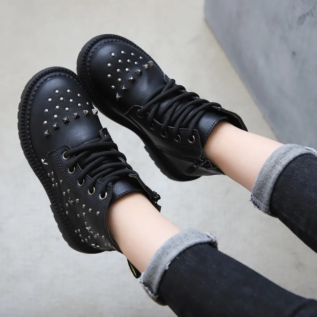 Детские ботинки для мальчиков и девочек зимняя обувь малышей в стиле ретро