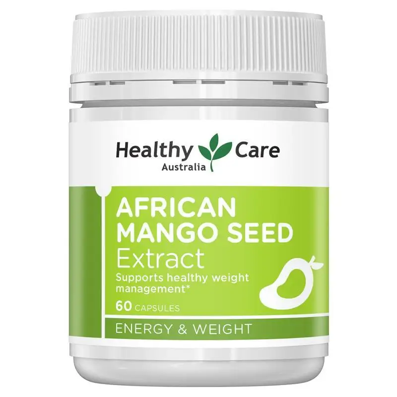 

Healthy Care African Mango Seed Extract 60Capsule Beauty Supplement Healthy Body Shaping Weight Management Control Diet Exercise