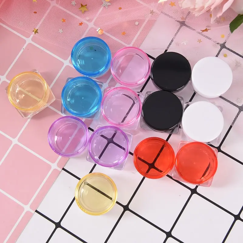 5 шт./лот 2020 2 г прозрачная маленькая Квадратная бутылка Косметическая пустая