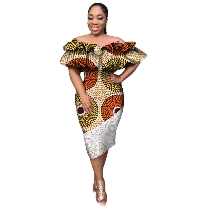 Африканское платье африканская одежда для женщин модные восковые платья из