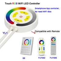 miboxer yl1 2 4g rgb wifi touch alexa voice app circular voice lamp belt led controllerfut092fut089 2 4g wirless remote