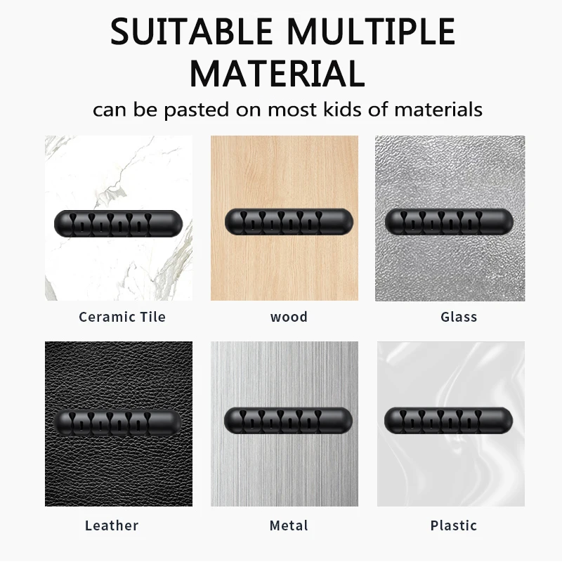 Органайзер для кабеля и магнитный штекер силиконовый держатель USB настольный с