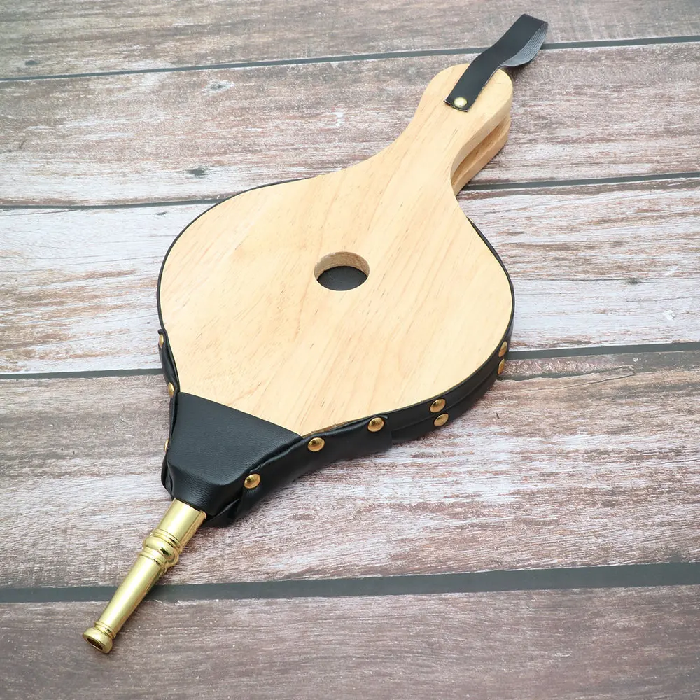 

Blowing Dusting Wood Blower Manual Bellow Fireplace Fire Bellows Barbecue Supplies for Fireplaces BBQ Craft Ornament