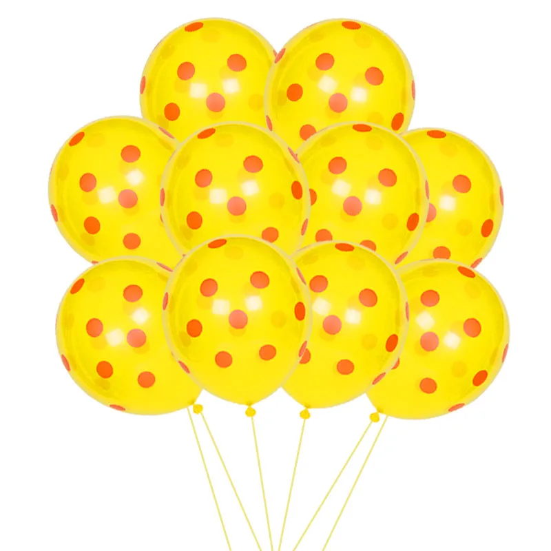 

20pcs 12inch Thickened Wave Dot Latex Round Balloon Candy Color Birthday Party Wedding Decoration Supplies 2.8g Children's Toy