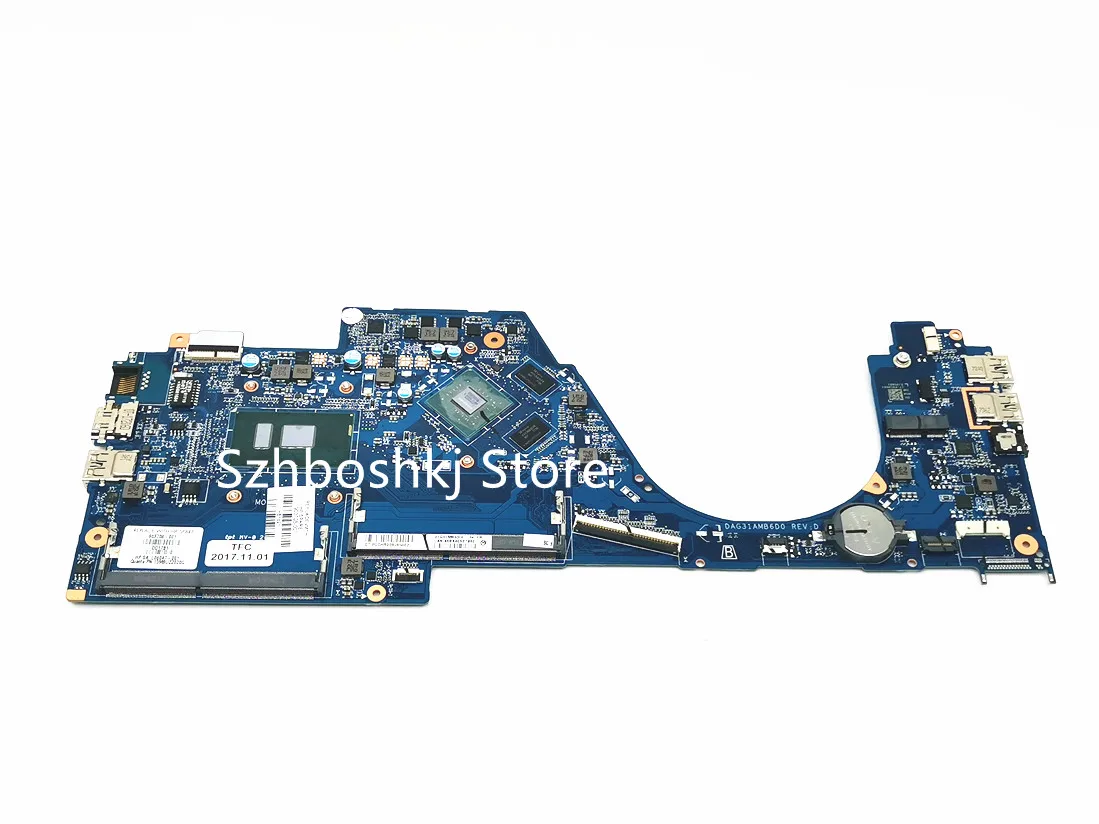 

903708-001 903708-601 для ноутбука HP PAVILION 14-AL 14-AL061NR, материнская плата G31ADAG31AMB6D0 W/ I3-7100U 940MX, графический процессор