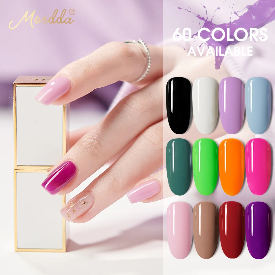 Гель лак MORDDA для дизайна ногтей 5 мл УФ светодиодный 60 цветов гибридный