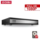 Камера видеонаблюдения ZOSI HD, камера безопасности, 16 каналов, 1080P, H.264, P2P, DVR