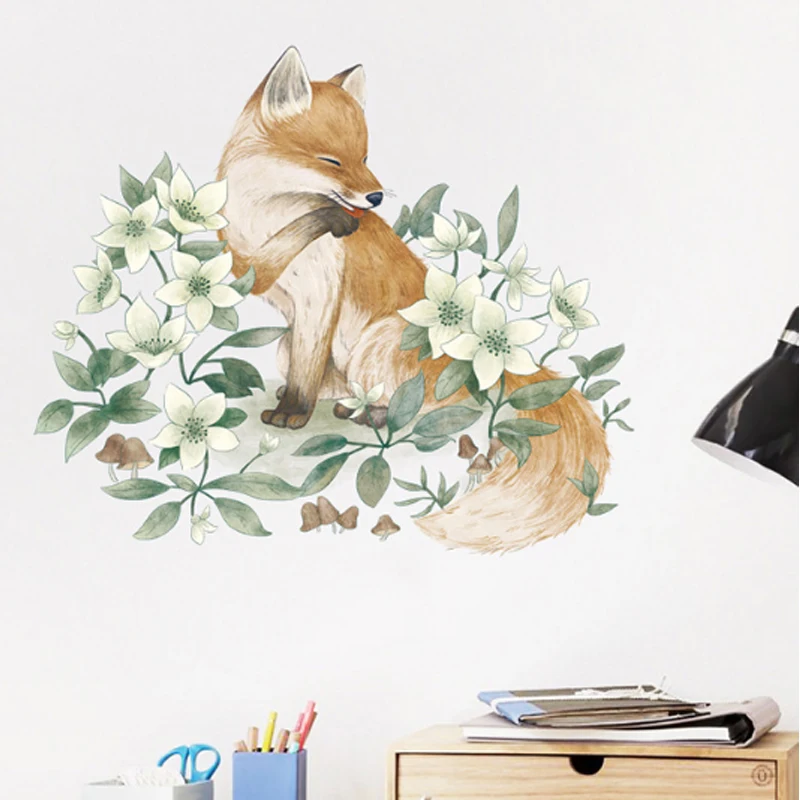 

Nordic Wall Decal Deer Rabbit Garland Stickers Living Room Wall Decor BedroomDecor Painting Room Decoration Home Decor
