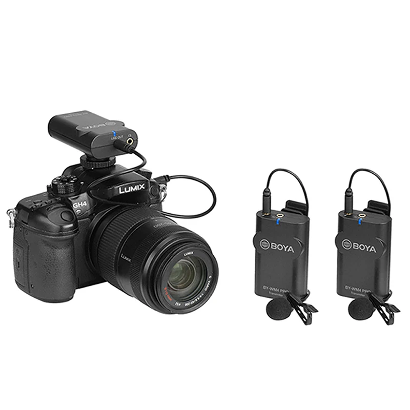 Boya BY-WM4 Pro двухканальный Палочки до 2 4G Беспроводной Студийный конденсаторный
