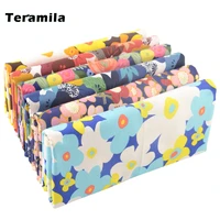 teramila half meters bright color twill cotton fabrics for sewing dress quilt bedsheets needlework diy patchwork printed cloth