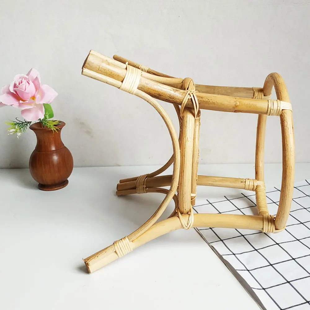 

1pc Rattan Woven Craft Flowerpot Indoor Flowerpot Display Rack Plant Pot Rack