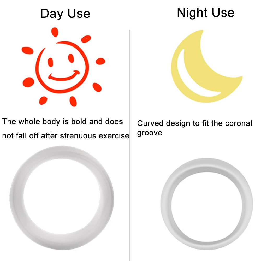 Корректор крайней плоти для мужчин 2 шт. кольца сопротивления мужское кольцо