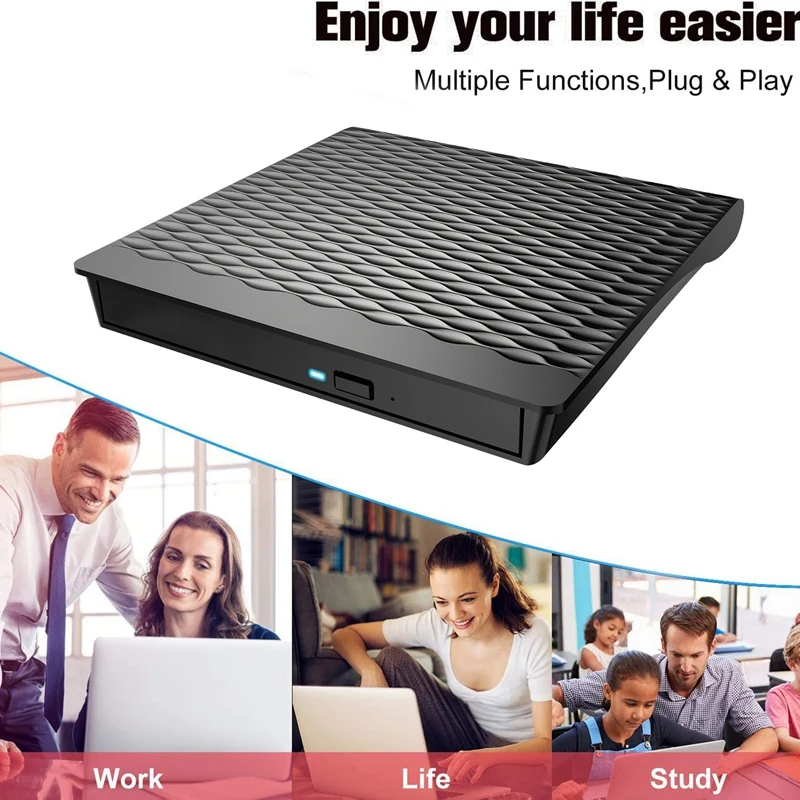 Blu Ray привод USB 3 0 внешняя CD DVD горелка Type C BD плеер поддерживает 3D для ноутбука