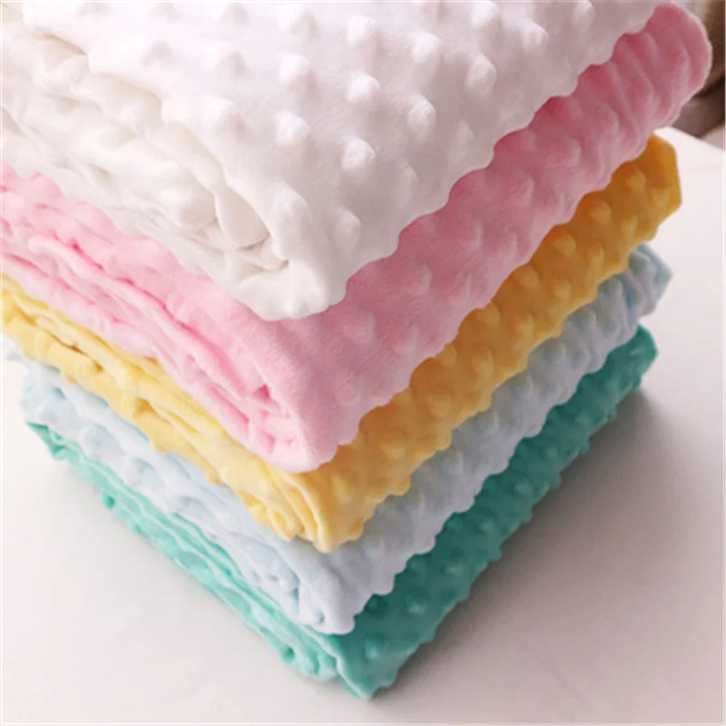 High Quality Baby Minky Dot Plush Fabric For Sewing Kids Blanket Comforting Eco-friendly 160 CM | Дом и сад
