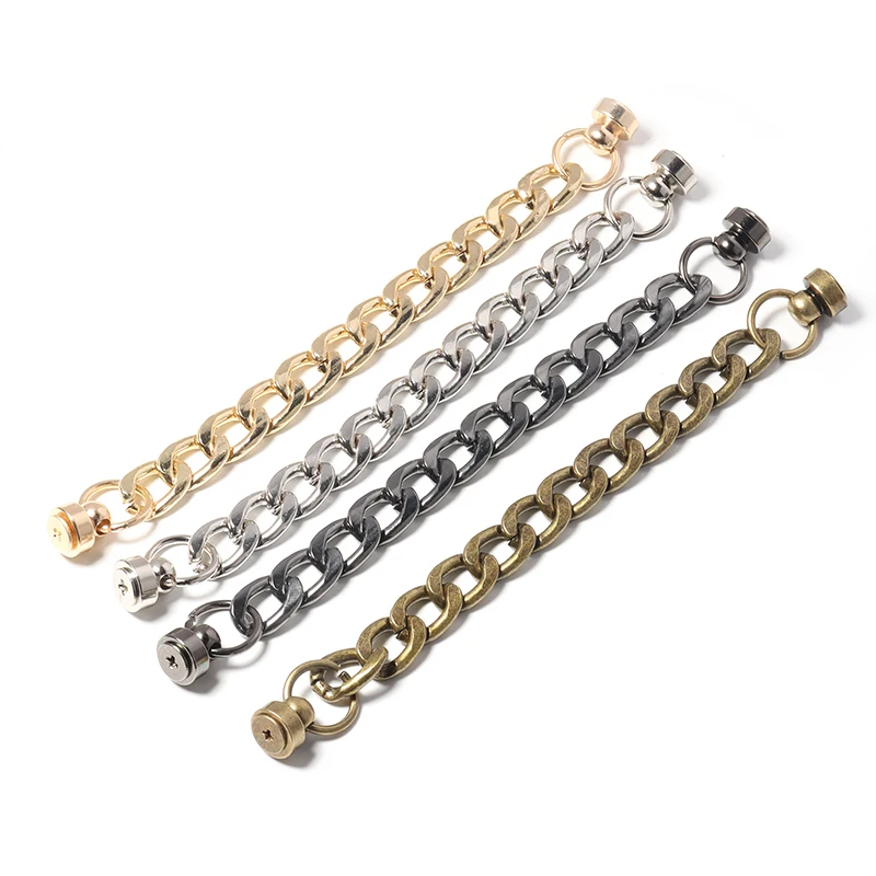 

CKysee Keychain With DIY Iron Chain Double-head Buckle Chain Handle Strap Mobile Phone Case Hanging Chain Decoration Making