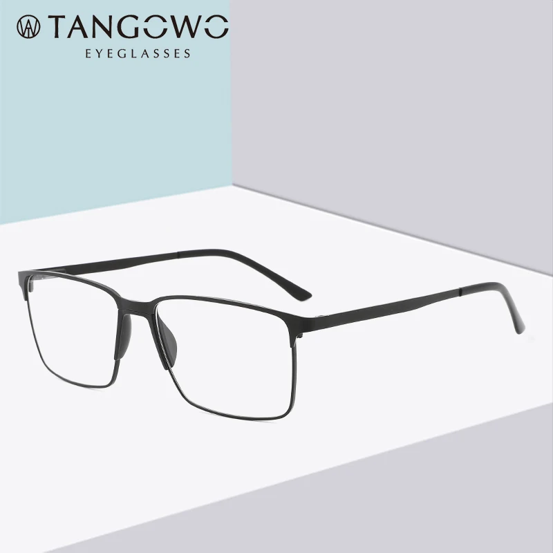 glasses frame men alloy prescription glasses blue light glasses myopia glasses square metal eyeglasses men computer glasses free global shipping