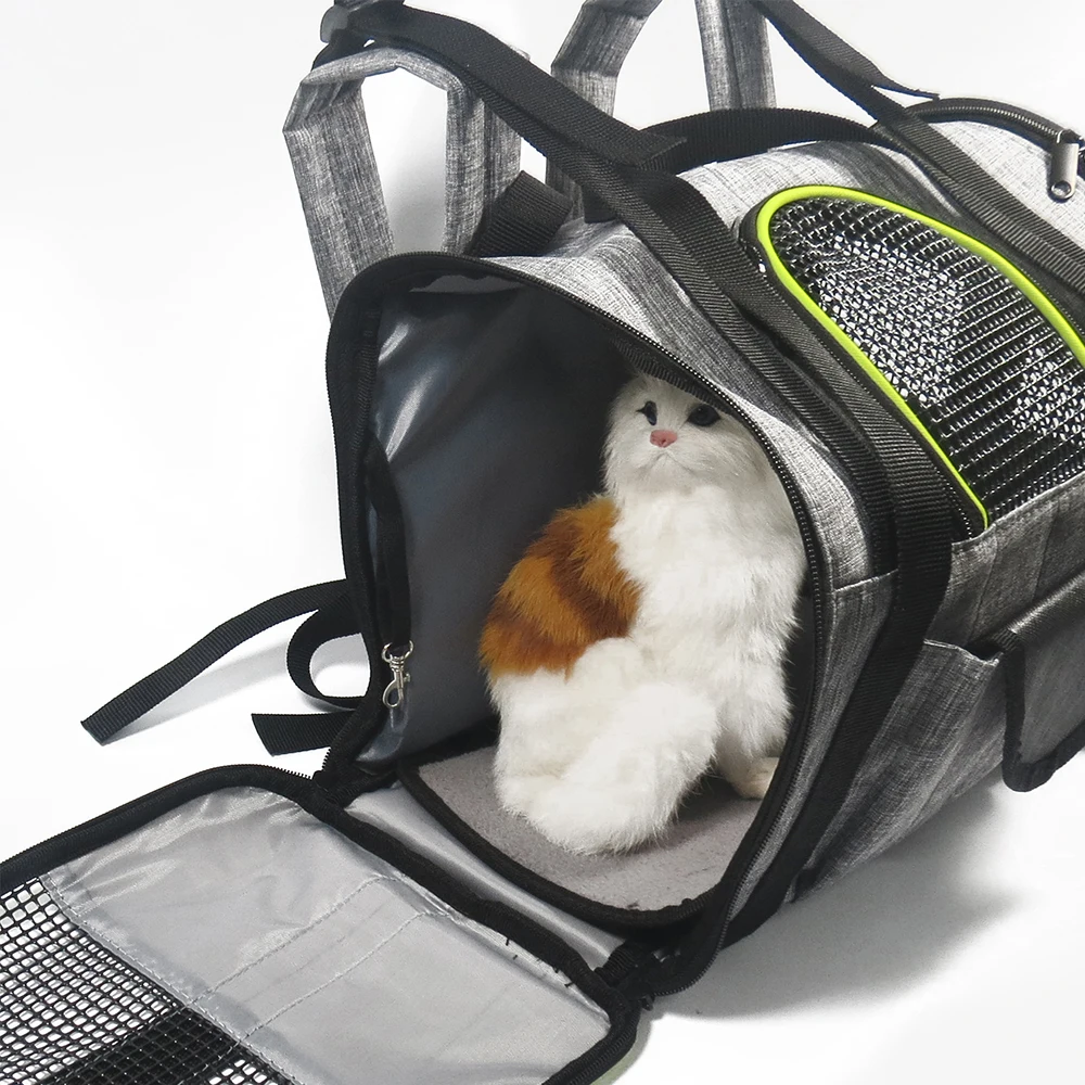 

Breathable Carrier For Cat Dog Comfortable Foldable Pet Backpack Lightweight Travel Puppy Carrying Bag Practical Pet Accessories