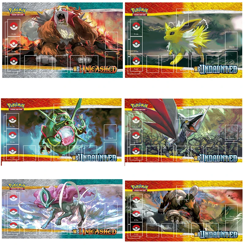 

Покемон PTCG битва карточный стол коврик карты коврик Jolteon Rayquaza Suicune Энтей Jolteon 600x375x2 мм, Фурнитура для бижутерии, двойной коврик, игрушка для детей, хороший подарок