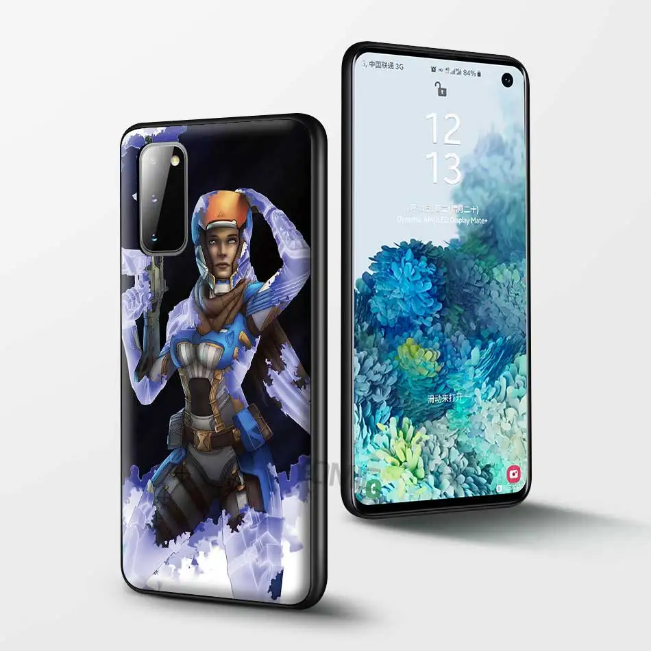 

Apex Legends Black Case for Samsung Galaxy S20 FE S21 S10 Note 20 Ultra S9 Plus S8 10 Lite S10e 9 TPU Soft Cover