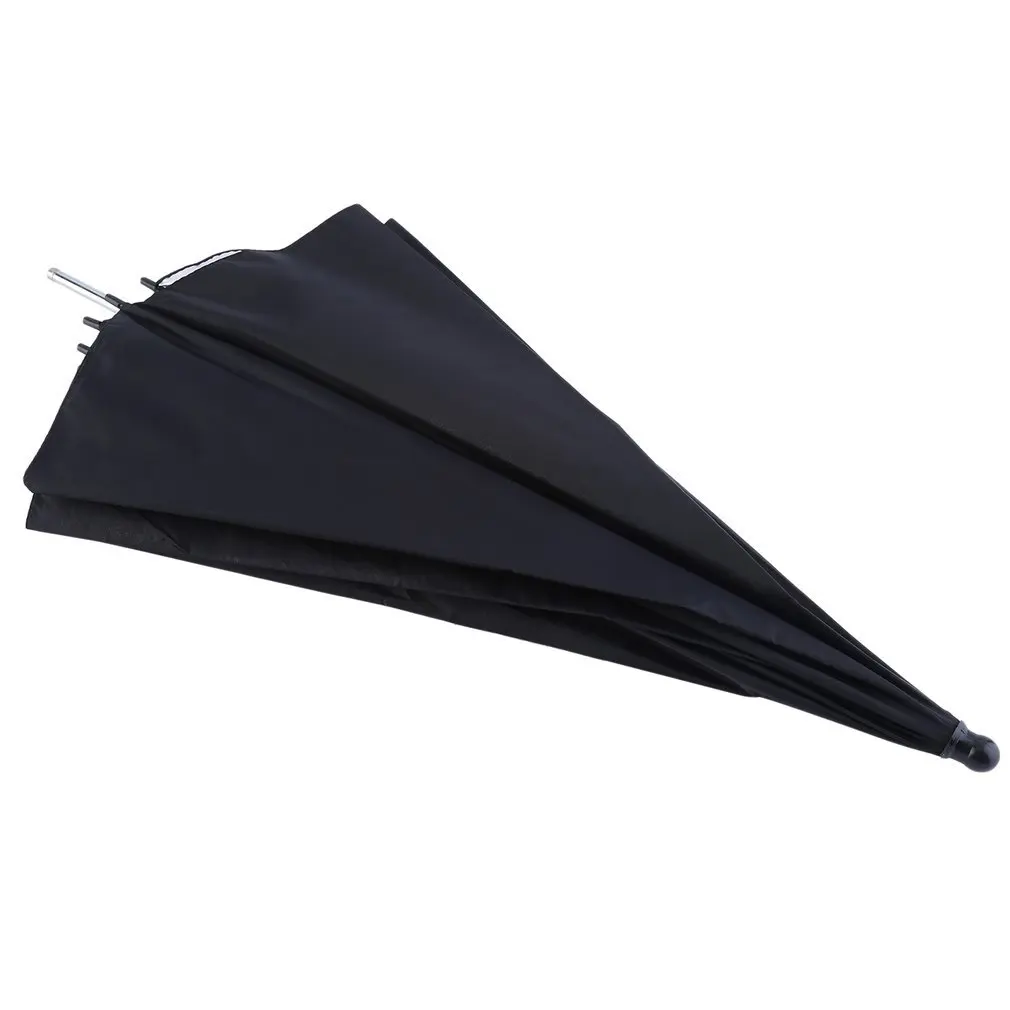 

83cm 33" Photo Studio Flash Light Grained Black Silver Umbrella Reflective Reflector Wholesale Free shipping