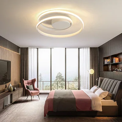 Lustre de Teto Moderno com Led Iluminação de Teto Inteligente para Varanda Sala de Estar Restaurante Quarto