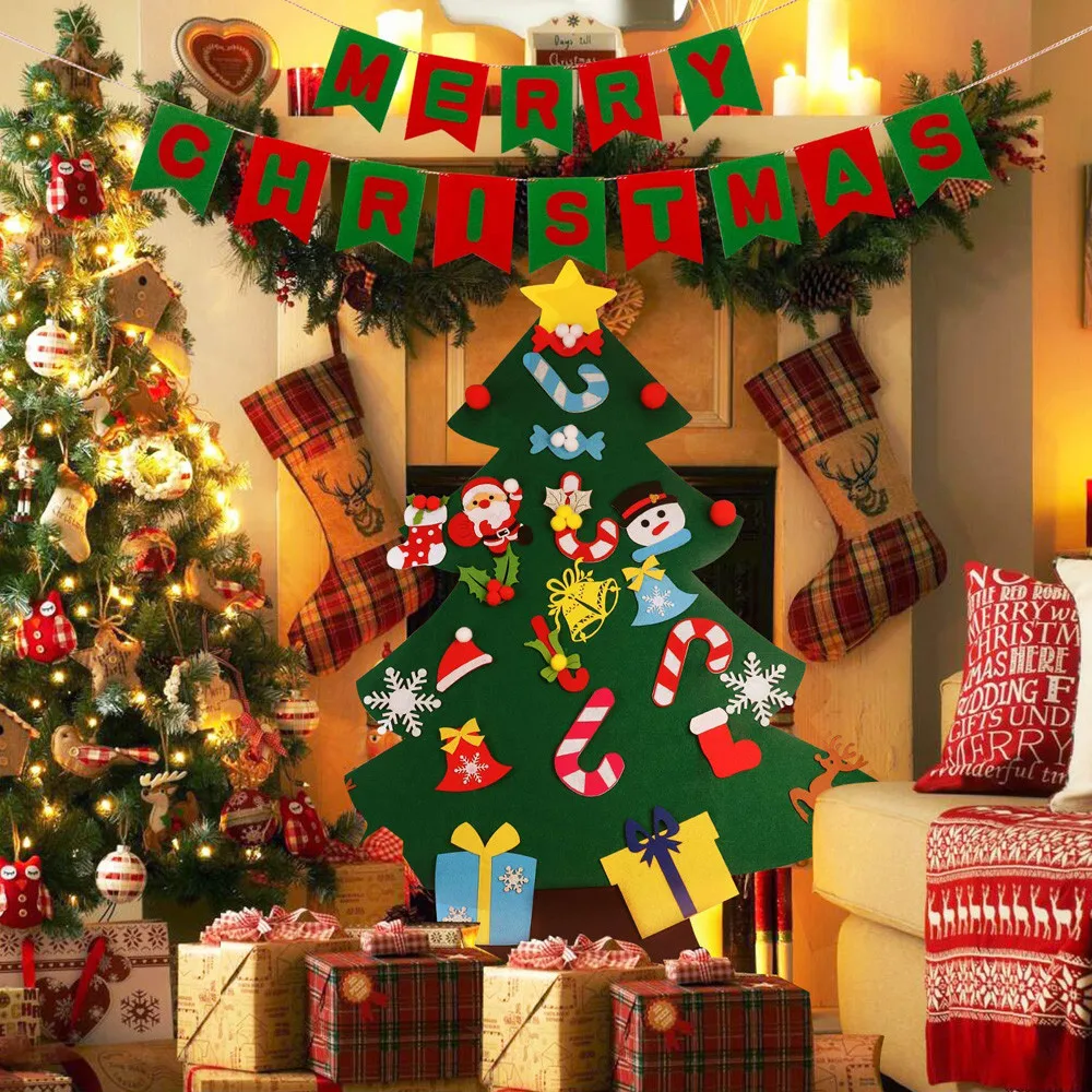 Рождественские украшения для дома необычная Рождественская елка съемные