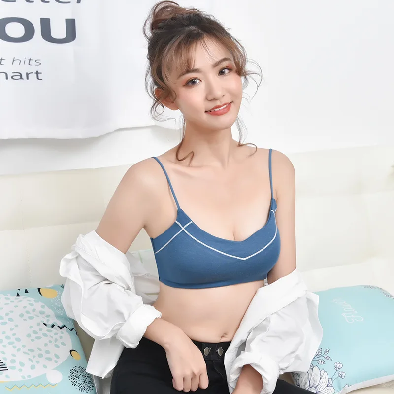 

Push Up Women One-Piece Bras Cotton Sexy Soft Wire Free Brassiere Comfortable Padded Female Tube Top