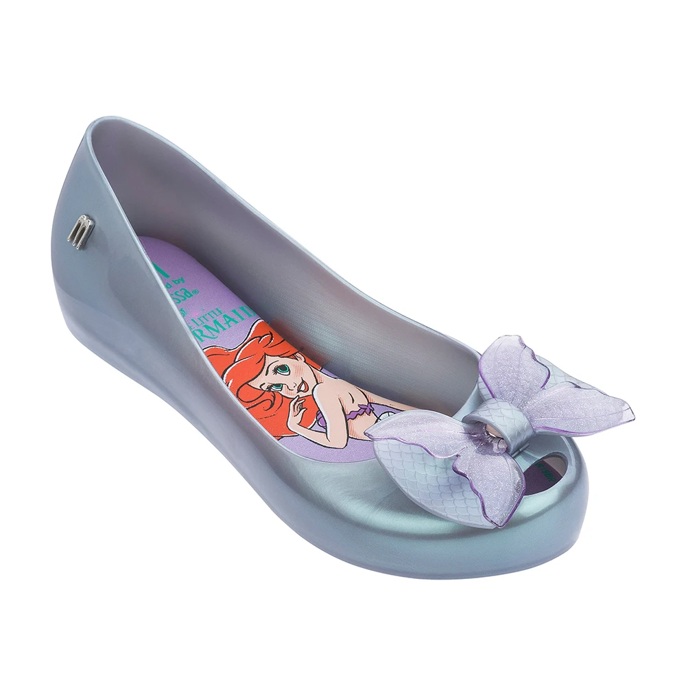 

Mini Melissa Girls Sandals Shoes Baby Kids Summer Soft Leather 3 Colors Children Princess Wedding Party Birthday Shoes