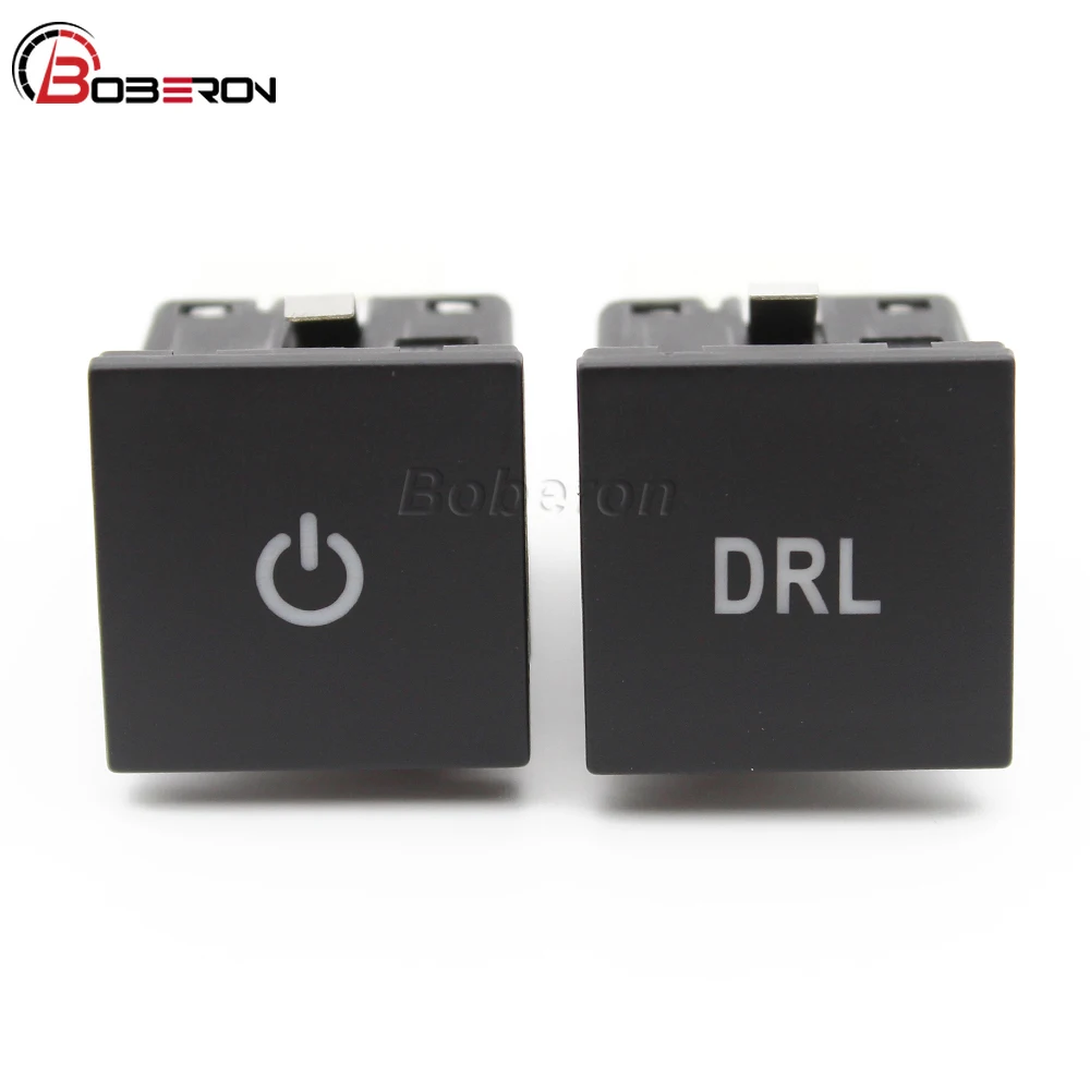 Автомобильная красная светодиодная ламсветильник DRL кнопка включения и
