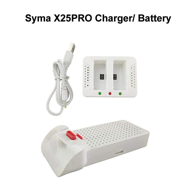 

Syma X25Pro X25 Pro 7.4V 1000mAh RC Drone Lithium Battery 2 in 1 Charging Box RC Quadcopter Charger Accessory