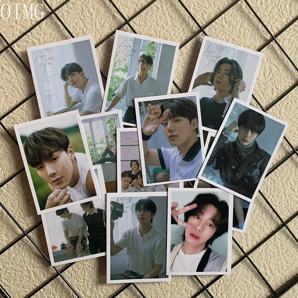 

16pcs/set Kpop MONSTA X postcard Photocard 2022 SEASON'S GREETINGS Lomo Card Postcard Kpop Boys Group Photo Print Card Fans Gift