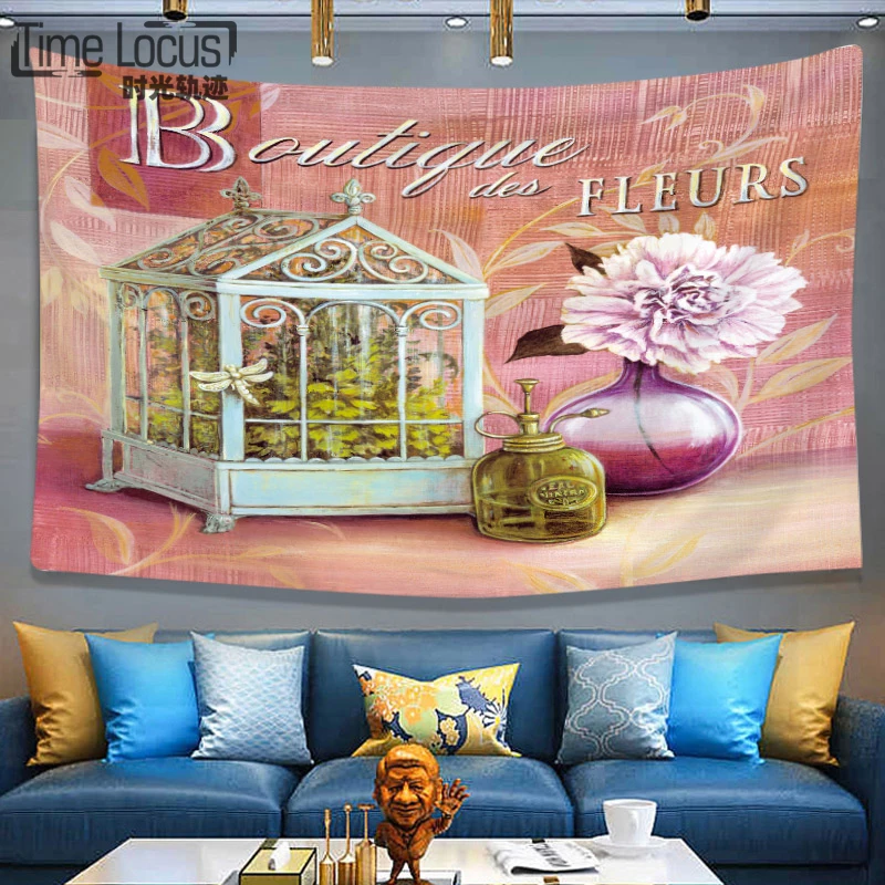 Цветы Картина маслом гобелен скатерть настенный домашний Декор коврик для