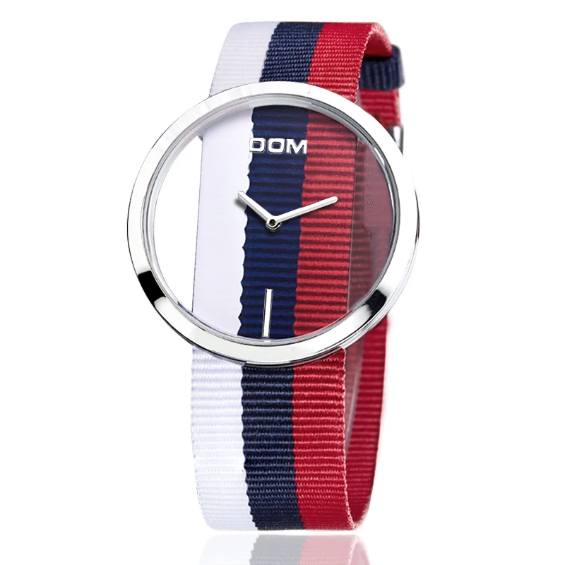 DOM Топ часы женские креативные кожаные водонепроницаемые Relogio Feminino Montre Femme LP