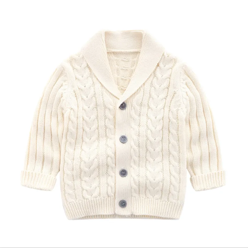 

Baby Solid Casual Sweater Knitted Baby Jacket Newborn Warm Clothes Kid Clothes Autumn Winter New Products Hooded Top