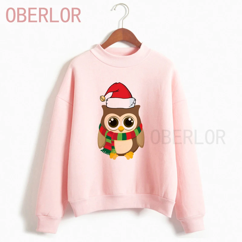 

Cute Kawaii Owl Merry Christmas Hoodies Crew Fashion Cool Pullovers Ulzzang Best Hip Hop Gift For Friends Comfortable Sweatshirt