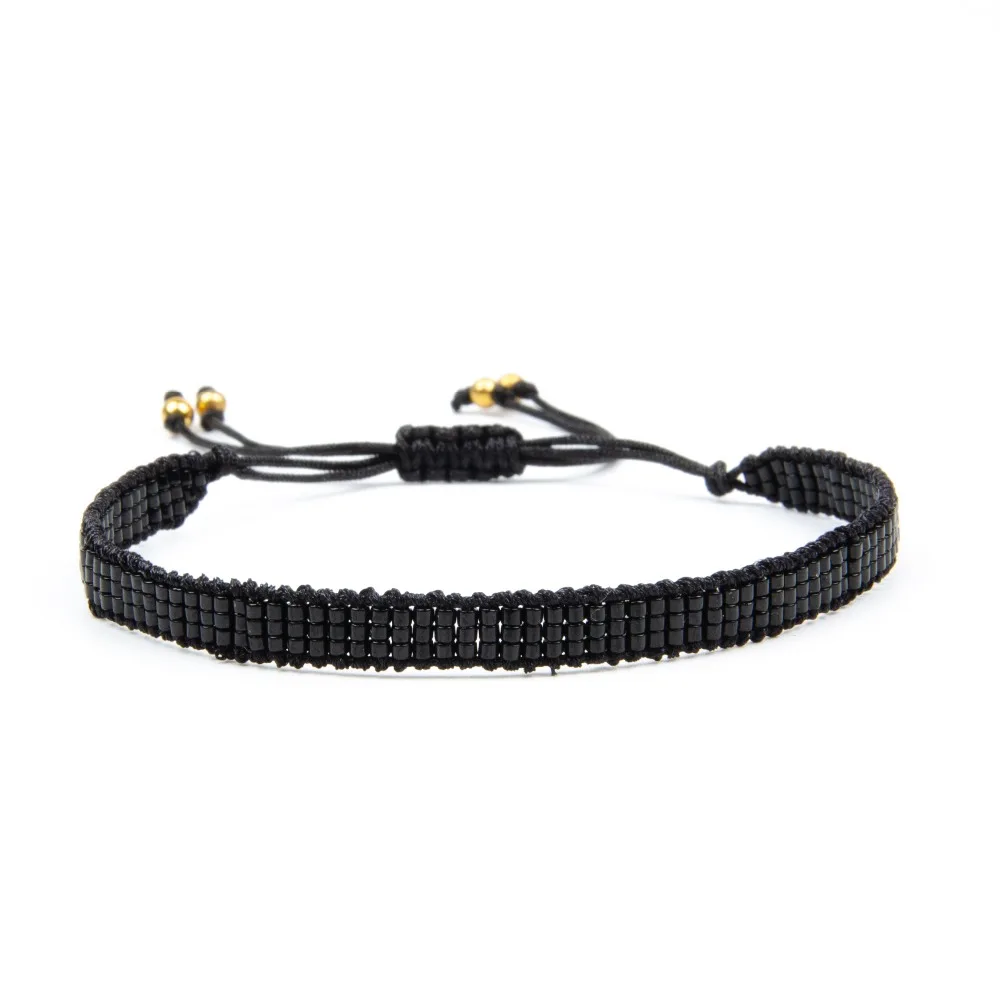 Go2boho MIYUKI 3D браслет сердце черная звезда ювелирные изделия заклепки Pulseras Mujer Moda классические браслеты для женщин ручной работы ткацкий бисер