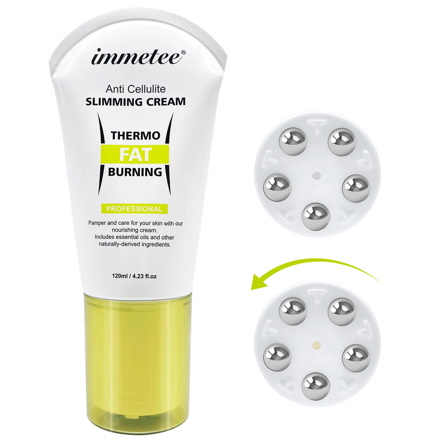 Антицеллюлитный горячий крем 170 г с гелем для сжигания жира похудения