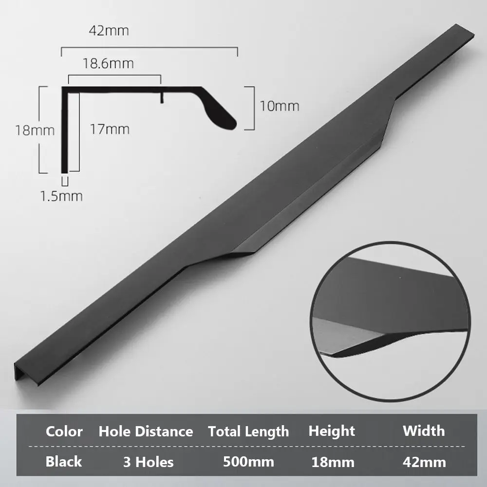 

Скрытые ручки для шкафов из алюминиевого сплава