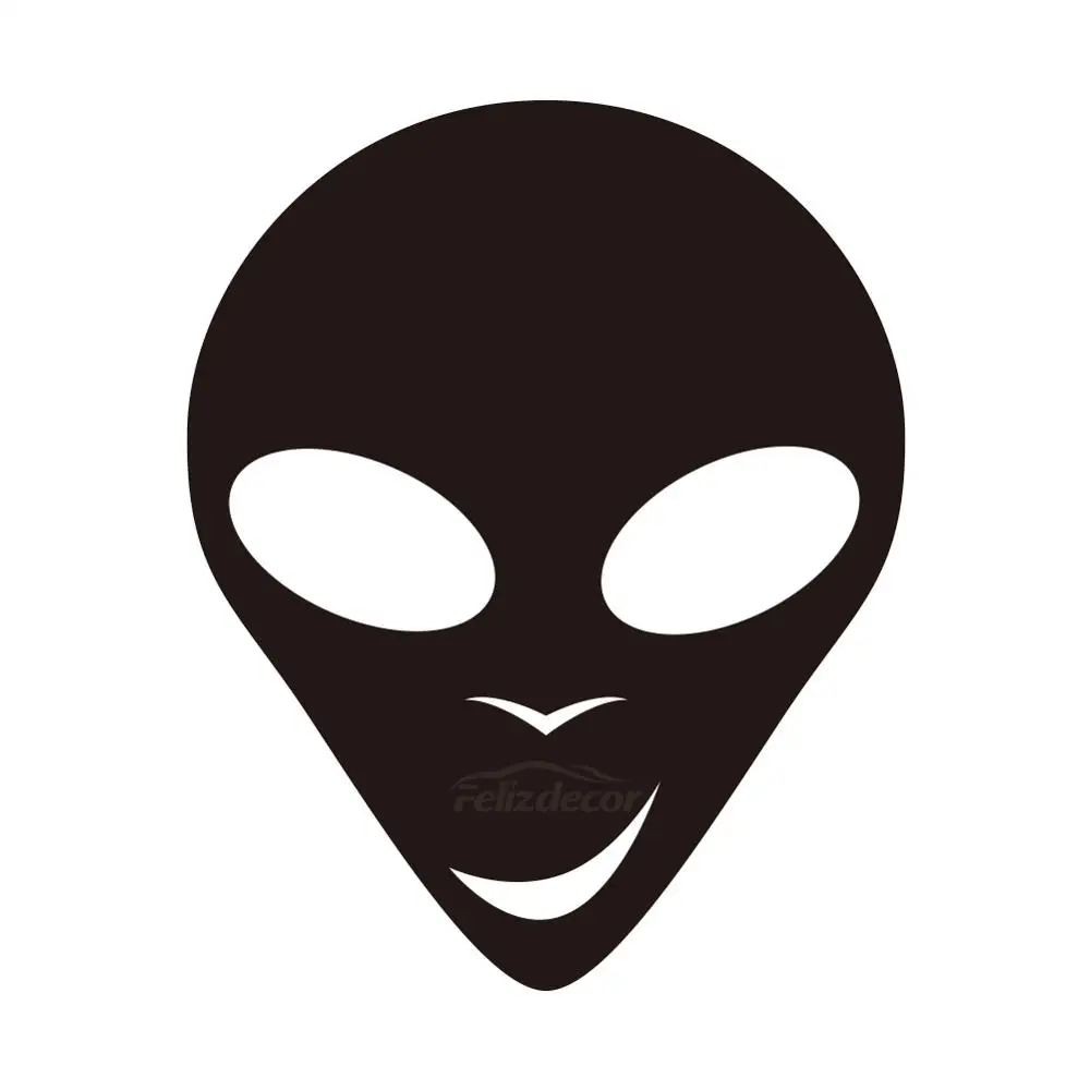 Наклейки с изображением инопланетянина и улыбающейся головы искусство