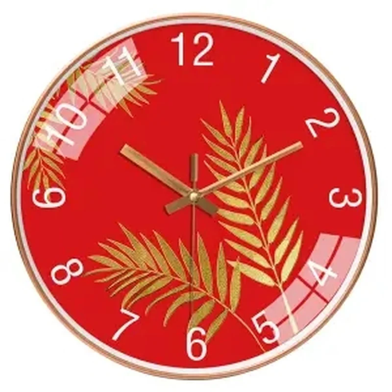 Watch Wall Clock Living Room Home Atmosphere Free Punch Creative Fashion Simple Net Red Bedroom Mute New | Дом и сад