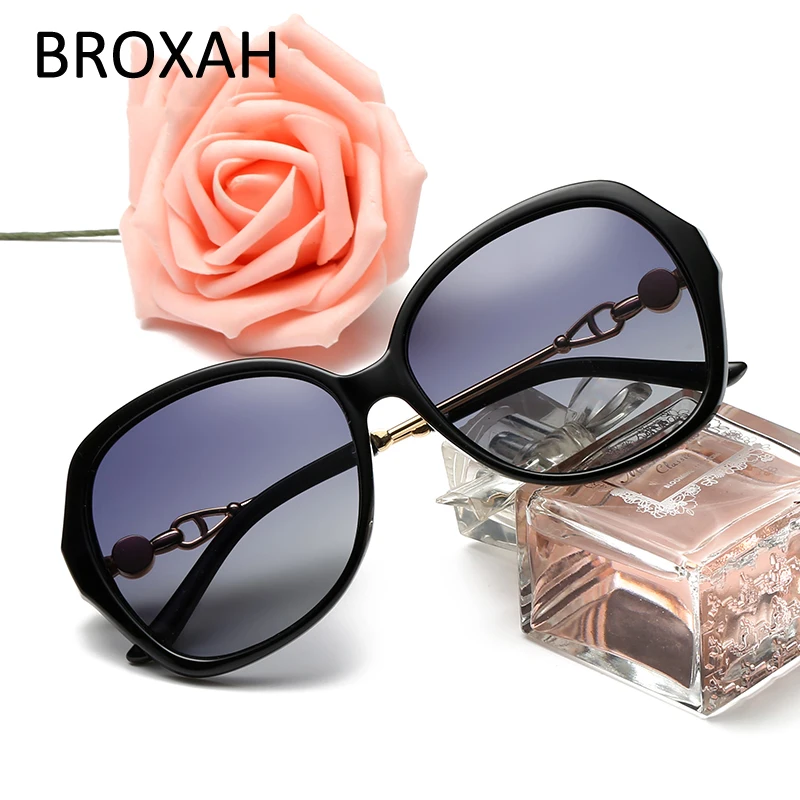 Модные женские поляризационные солнцезащитные очки для женщин Пластиковые