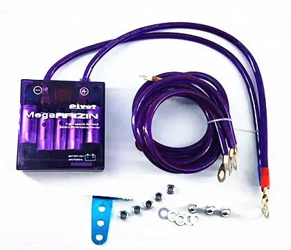 New Purple PIVOT MEGA RAIZIN Universal Car Fuel Saver Voltage Stabilizer Regulator | Battery Cables &amp Connectors