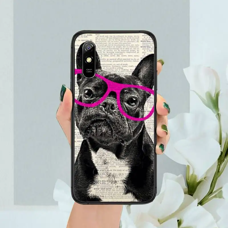 

Cute Funny French Bulldog Phone Case For Xiaomi Redmi Note 4 4x 5 6 7 8 pro S2 PLUS 6A PRO