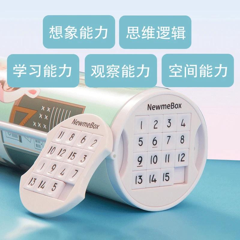 Чехол карандаш для учебы большой вместимости косметичка с зеркалом и